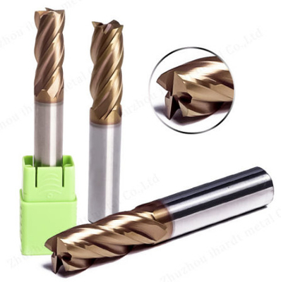 HRC45-65 Solid Carbide End Mills Square End Mill Bit Cutting Tools For Metal