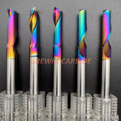 D4/5/6/8/10mm 4 Flutes Tungsten Carbide Milling Cutter 75mm HRC60 Nano Coated Milling Cutter CNC Tool