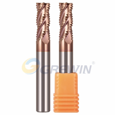 Tungsten Carbide Roughing 4 Flute Square End Mills เครื่องมือตัด
