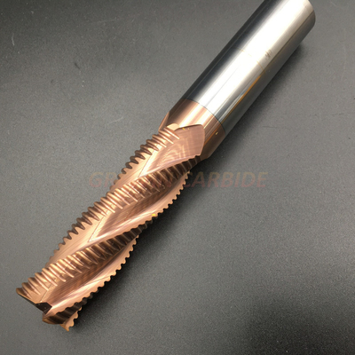 Tungsten Carbide Roughing 4 Flute Square End Mills เครื่องมือตัด